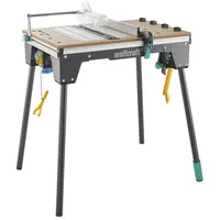 WOLFCRAFT Maschinentisch Stahl 91,5 x 86 x 70 cm Schwarz/Grau klappbar