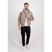 Alpha Industries Bomberjacke ALPHA INDUSTRIES "ALPHA Men - Bomber & Flight Jackets MA-1 TT Hood" Gr. 2 XL, beige (vintage sand) Herren Jacken Übergangsjacken