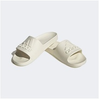 adidas Unisex Adilette Aqua Logo Slide Sandal, Off White/Off White/Off White, 38 EU - 38 EU