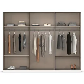Rauch »Kleiderschrank Schrank Garderobe AGORDO mit Dekor- oder Hochglanzfront«, (in zwei Griff-Farben), durchdachte Innenausstattung, in 6 Breiten und 2 Höhen MADE IN GERMANY, weiß