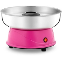 Royal Catering Mini-Zuckerwattemaschine Zuckerwattegerät - 420 W - 28,5 cm breit - Pink + Gratis Portionierlöffel