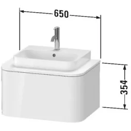 Duravit Waschtischunterschrank 1 Auszug 65 x 35,4 cm Grau