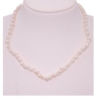 Firetti Perlenkette »Schmuck Geschenk Halsschmuck Halskette Perle«, Made in Germany - mit Edelstein und Naturperle, 24047504-0 gelbgoldfarben-rosa-mehrfarbig-weiß