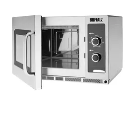 Buffalo Professionelle Mikrowelle Manuell 34L Silber