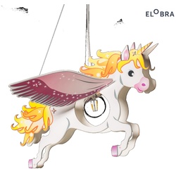 Elobra Pendelleuchte PEGASUS MÄRCHENWELT, E27, rosa ELO-135464