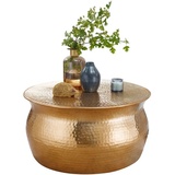 Casavanti Wohnling Couchtisch rund, Gold modern, (WL5.456)