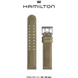 Hamilton Leder Khaki Field Auto Band-set Leder-grün-20/20 H690.705.119 - beige