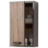 Composad Hängeschrank LA FABRICA, Betondekor - Aged Oak Dekor - 1 Tür