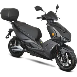 E-Motorroller GT UNION "e-Striker 45", schwarz (mattschwarz, schwarz), Elektromotorroller, 45 km/h, Bosch-Motor, B:72cm H:118cm L:184cm, Topseller