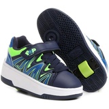 Heelys Pop Burst Sneaker, Navy Royal Lime, 33 EU - 33 EU