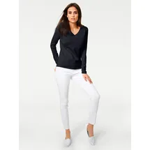 Heine V-Pullover Blau 34