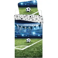 BrandMac Kinderbettwäsche Fußball Mehrfarbig 135 x 200 cm