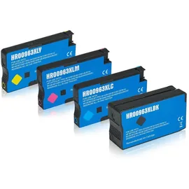 Tintencenter Multipack kompatibel zu HP 3JA30AE / 963XL enthält 4x Tintenpatrone
