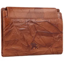 mano Donna Aurona Geldbörse RFID Leder 14 cm cognac