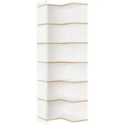 Tojo - mehrfach Regal, sechsfach Eckmodul, weiß