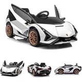 ES-Toys Elektro Kinderauto „Lamborghini Sian“ rot (MP3)