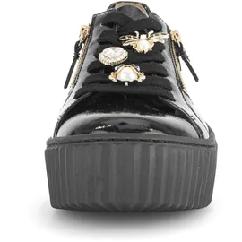 Gabor Sneaker Low Damen Schwarz/Gold 39