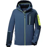 KILLTEC Jungen Skijacke/Funktionsjacke mit Kapuze und Schneefang KSW 391 BYS SKI JCKT, ocean, 140,