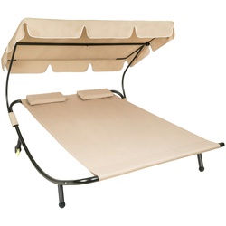 TECTAKE Gartenliege für 2 Personen
