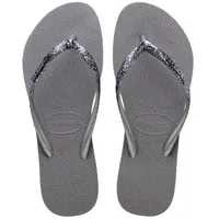 Havaianas Slim Glitter II Grau Gr 39/40 Damen