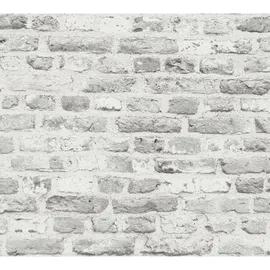A.S. Création Vliestapete Steinoptik 10 m x 0,32 m grau/weiß 388294