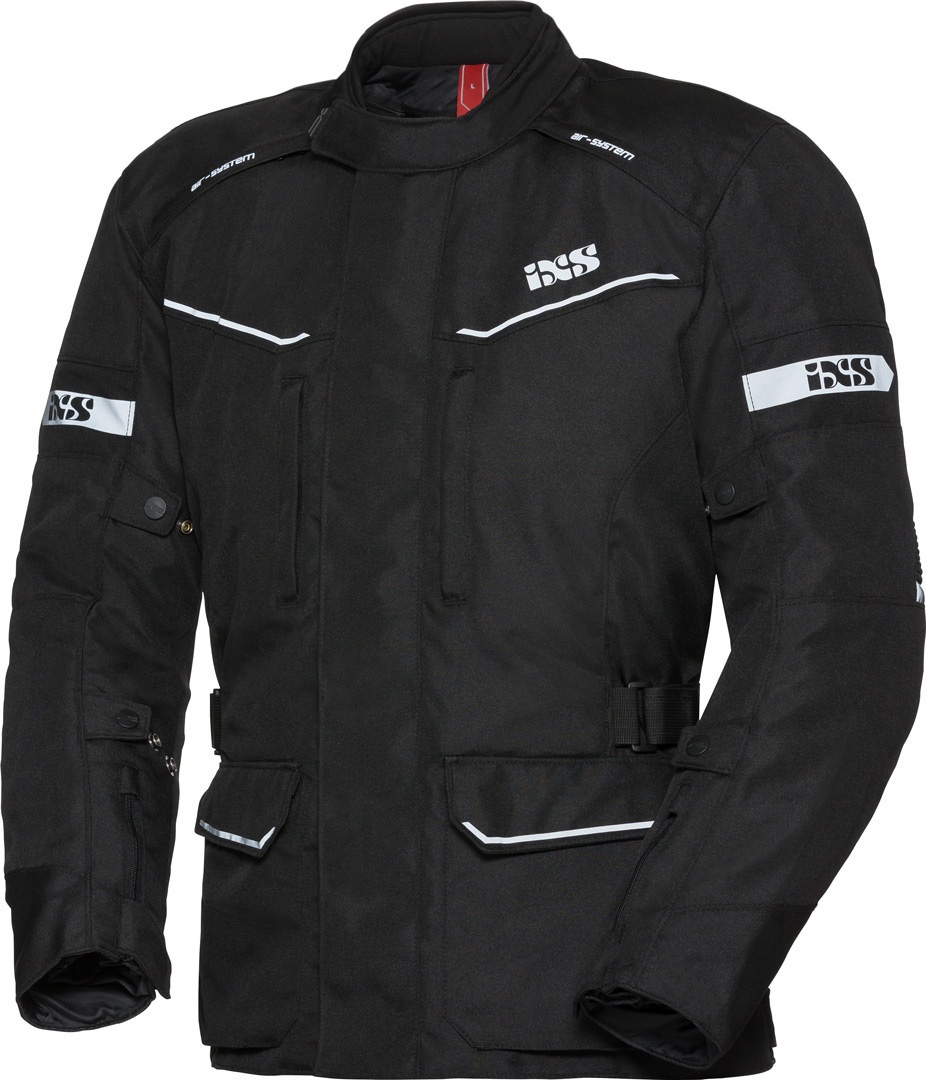 IXS Tour Evans-ST Motorfiets textiel jas, zwart, S