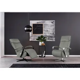 W.Schillig Relaxsessel W.SCHILLIG "rumbaa", grau (grau s37), B:73cm H:115cm T:84cm, Stoff S37 (100% Polyester): Luxus-Microfaser in Lederoptik, Sessel, Relaxsessel, wahlweise mit Doppelmotor, in Größen S, M & L, mit 5-Sternfuß