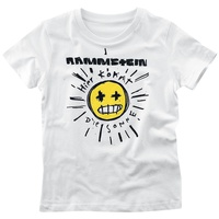 Rammstein T-Shirt für Kleinkinder - Kids - Sonne - für Mädchen & Jungen - weiß  - Lizenziertes Merchandise! - 98/104