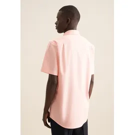 Seidensticker Businesshemd "Regular", Herren, Gr. L41, normale Ärmellängen, orange, 100% Baumwolle, Strukturmuster, regular fit, gerader Abschluss, Hemden, Regular 1/2 Button-Down-Kragen Struktur