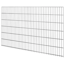 Floraworld Doppelstab-Mattenzaun Comfort 201 x 123 cm anthrazit
