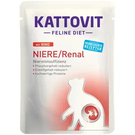 Kattovit Feline Diet Niere/Renal Rind 24 x 85 g