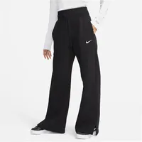 Nike Sportswear Phoenix High-Waist Wide-Leg Fleece Jogginghose Damen 010 - black/sail XL