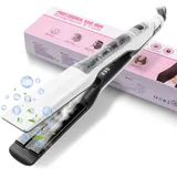 UKLISS Glätteisen Breit 40MM, Dampfglätteisen mit LCD Display, Steam Haarglätter mit 13 Temperaturstufen, Hair Straightener Ultraglatte Haare - Extreme Glättung und Haarschutz, 100°C-230°C