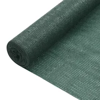 vidaXL Zaunblende 200 x 250 cm Grün Kunststoff 2 St.