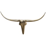 Wohnling Wanddekoration Geweih Bull L 125 cm Aluminium golden