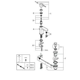 Grohe Plus Einhandmischer Hard Graphite
