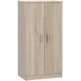 Habitdesign Calicosy Schuhschrank, Eiche, Maße: 55 cm Garderobe, Schuhaufbewahrung, Schuhschränke