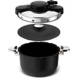 SEB Schnellkochtopf 6,0 l schwarz