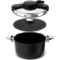 SEB Schnellkochtopf 6,0 l schwarz