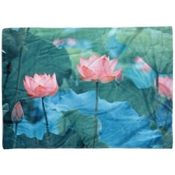 Sinus Art Handtücher Handtuch Strandhandtuch Saunatuch Kuscheldecke mit Fotomotiv Lotus Blumen Blüte (1-St), Handtuch 70 cm x 140 cm