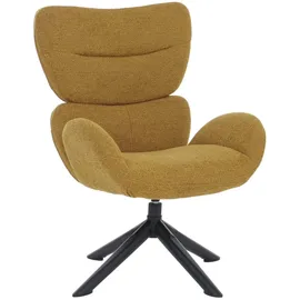MCW Loungestuhl Q53 Chenille 420 g/m2 75 x 75 x 75 cm Senfgelb drehbar