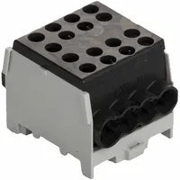 Pollmann Hauptleitungs-Abzweigklemmen HLAK 35-1/6 M2 schwarz, 1 Stück