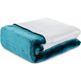 Gözze Superflausch petrol/wollweiß (135x200+80x80cm)