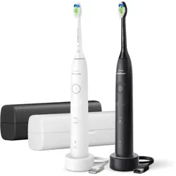 Philips Sonicare 5500 HX7119/01 elektrische Schallzahnbürste, 2 Bodys Black&White 1 St.