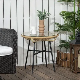 modfu Beistelltisch Ø 50 x 50 cm Beige