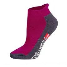 TROLLKIDS Kids Hiking Low Cut Socks II 30, berry