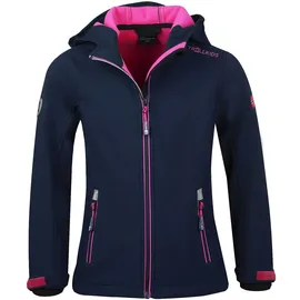 TROLLKIDS Trollfjord Softshelljacke Navy/Magenta 128