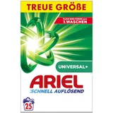 Ariel Waschmittel Universal+, Vollwaschmittel, Pulver, schnell auflösend, 1,6kg, Waschladungen Ausgezeichnete Fleckenentfernung