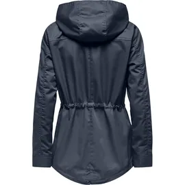 Only Parka ONLLORCA LIFE CANVAS PARKA CC OTW mit Kordelzug in der Taille blau M (38)