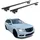 Aurilis OMAC Dachträger Alu für Mercedes Classe E SW S212 2009-2016 5 türig Schwarz ABE 2x (2-St), Wasserbeständig,Abnehmbar,Multifunktional,Leichtgewichtig schwarz